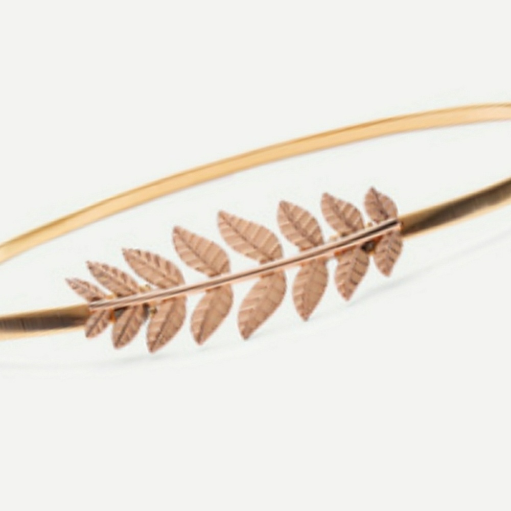 LAST ONE! Gold Leaf Stretch Belt - Picture 4 of 4